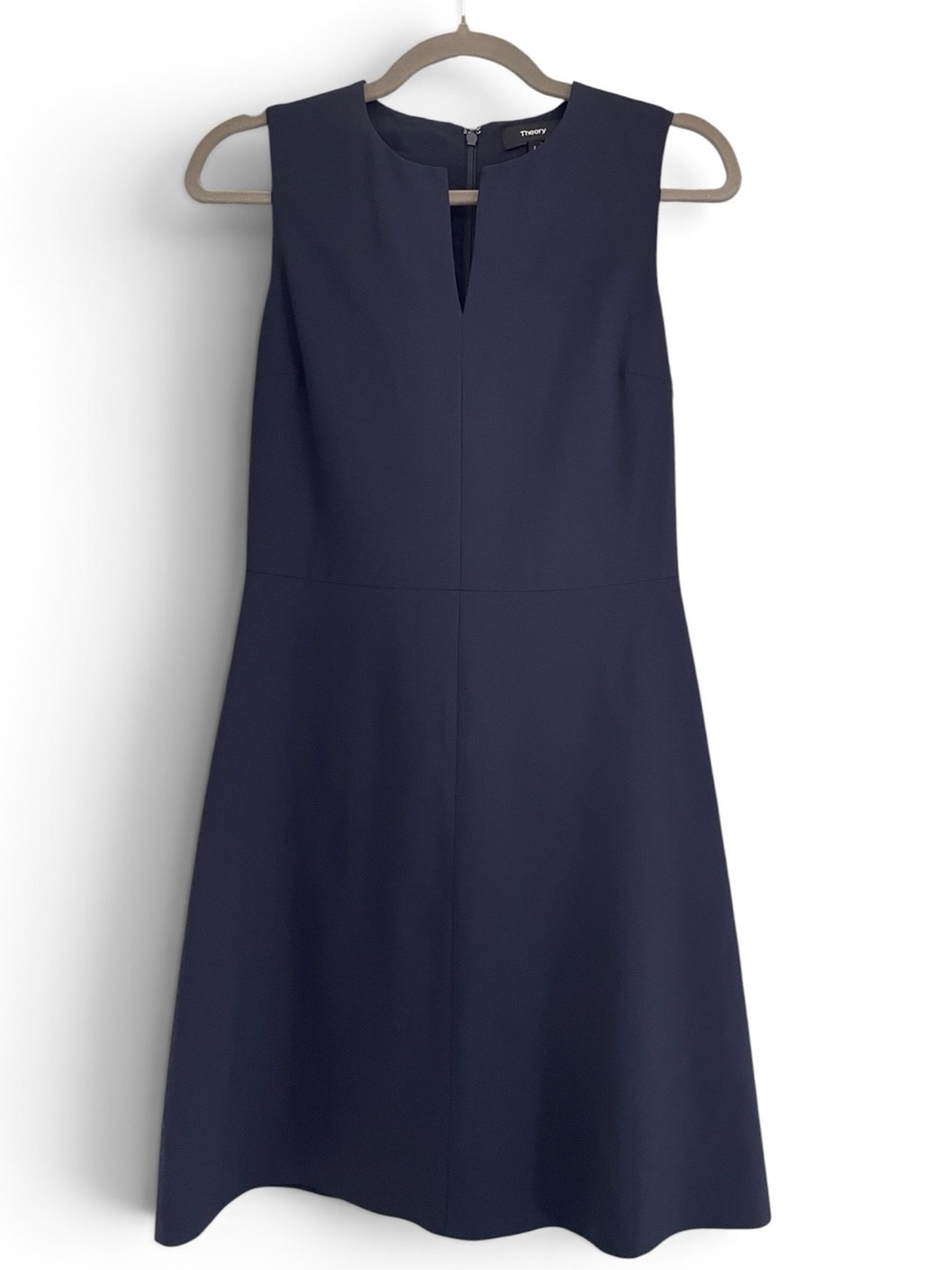 Theory Navy Sleeveless Shift Dress — “Miyani” Style, Sz 2
